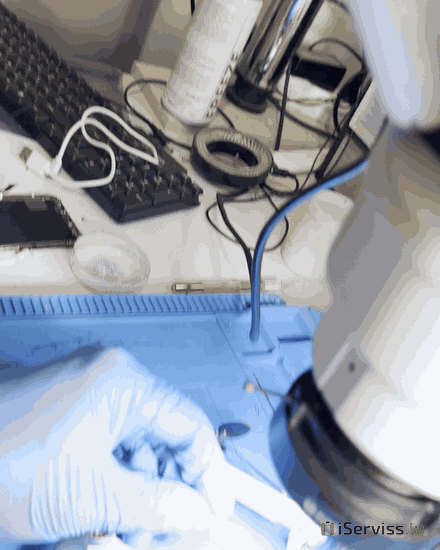 Drone repair in the workshop