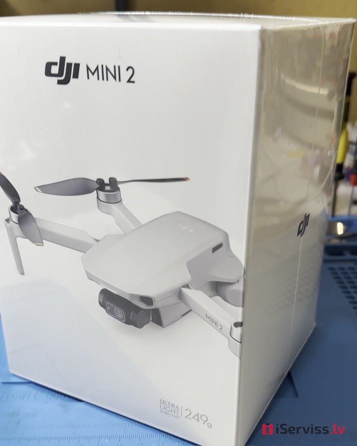 Jauns, neaktivizēts DJI Mini 2 rūpnīcas iepakojumā
